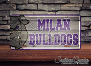 Bulldog Licenses Plates