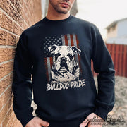 Bulldog Flag Tee - Adult Sweatshirt