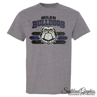 Bulldogs Stripes - Adult Short Sleeve