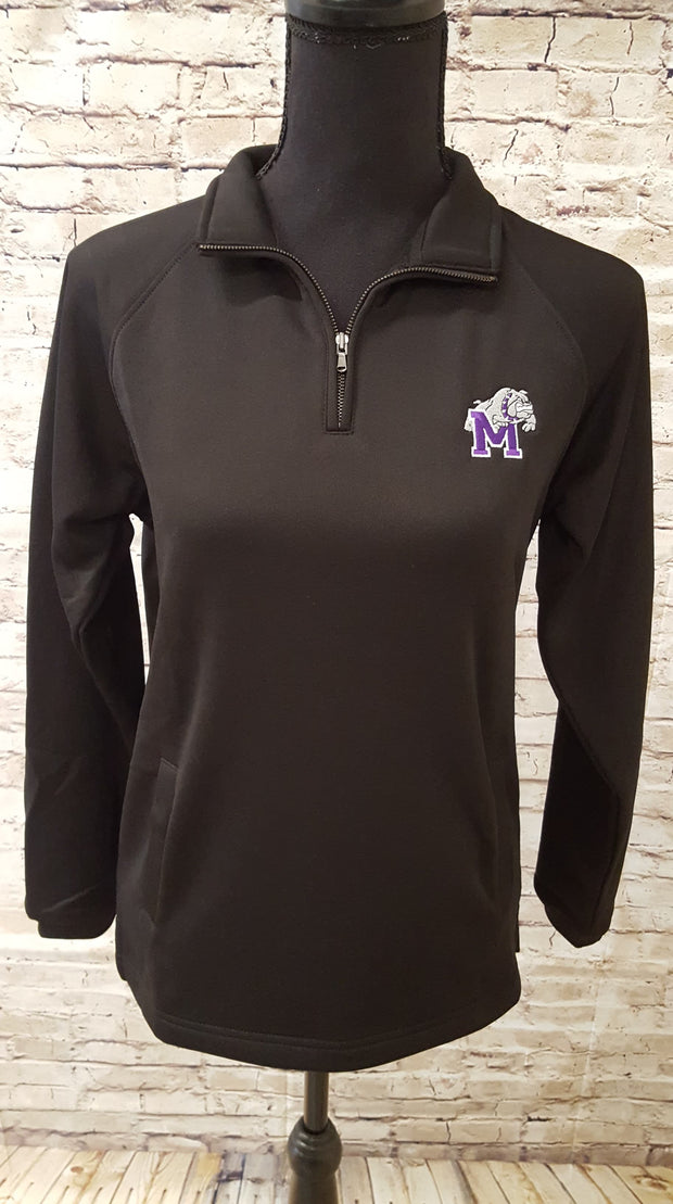 Adult Quarter Zip Sweatshirt/Pullover with Bulldog Embroidery - Southland Graphics
