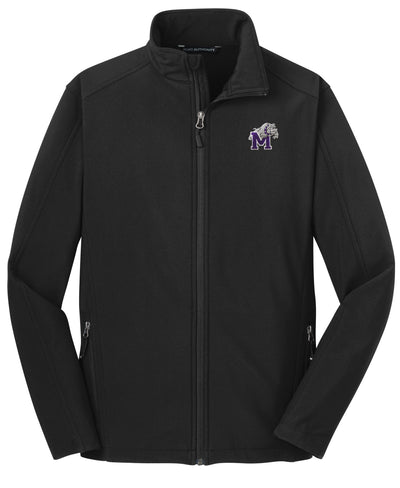 Soft Shell Full Zip Jacket with Bulldog Embroidery - Southland Graphics